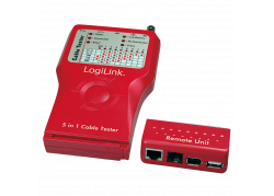 LogiLink Kabeltester RJ45/11/BNC/USB/IEEE1394