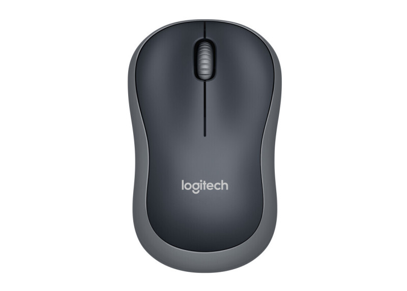 Logitech M185 Optical USB Zwart-Zilver Retail Wireless