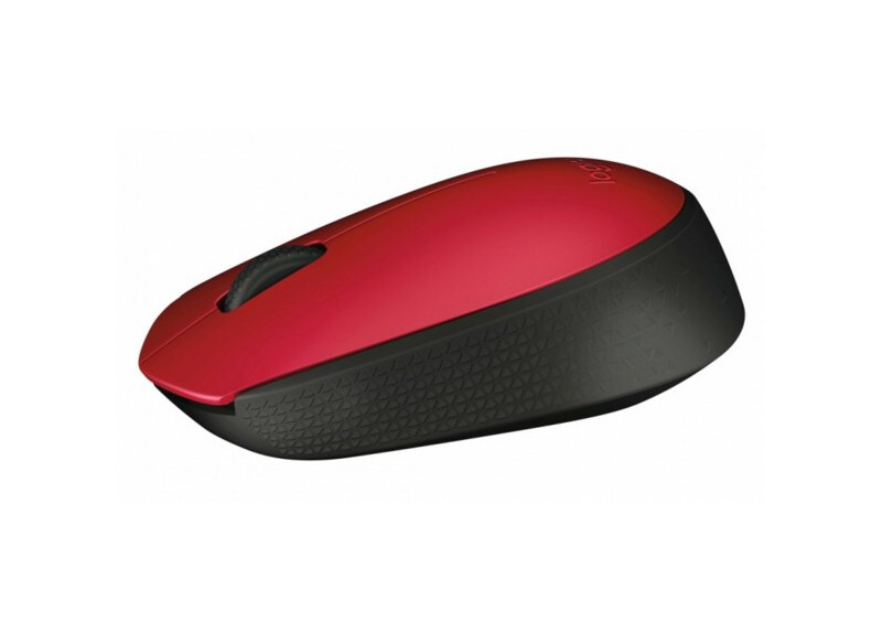 Logitech M171 Optical USB Rood-Zwart Retail Wireless