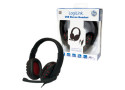 LogiLink Stereo Headset met Microphone zwart/rood