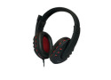 LogiLink Stereo Headset met Microphone zwart/rood