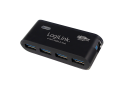 LogiLink 4 Port Hub, USB 3.0 actief zwart