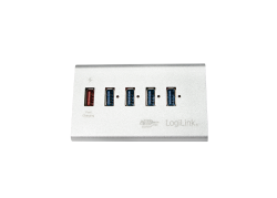 LogiLink 5 Port Hub, USB 3.0 actief (aluminium)