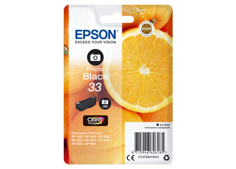 Epson T3341 Foto Zwart 4,5ml (Origineel)