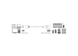 Adapter USB-C (M) --> USB 3.0 (F) LogiLink