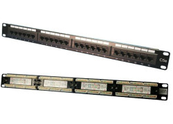 TOE 1U Patch Panel 24-port CAT5e UTP Zwart LogiLink