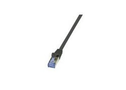 RJ45 0.25m Zwart Cat6A S/FTP LogiLink