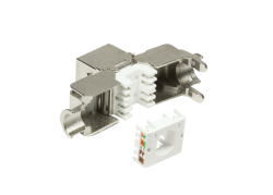 Keystone Jack RJ45 Cat6A Shielded LogiLink Slim