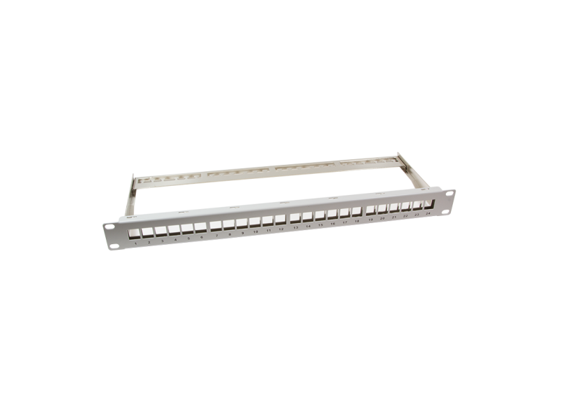 Keystone Panel 19" 24 Ports Shielded Grijs LogiLink