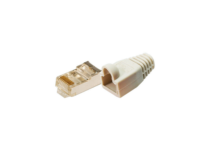 Patchstekker RJ45 Cat5e Shielded 100st LogiLink Grij