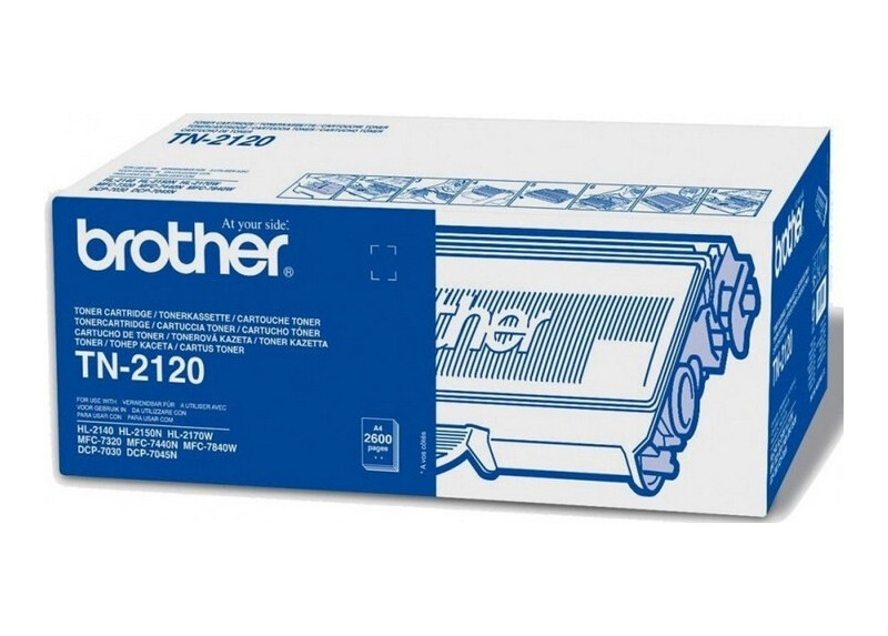 Brother TN-2120 Zwart 2.600 pagina`s (Origineel)