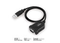 Eminent EM1016 seriële kabel Zwart 0,6 m USB A RS-232