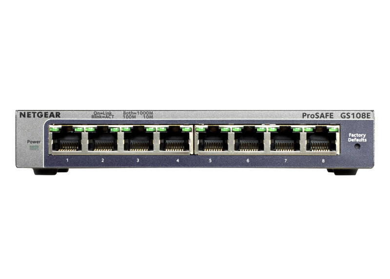 Netgear 8 Poort ProSafe Plus RJ45 GS108E-300PES