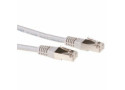 ACT Grijze 0,5 meter LSZH SFTP CAT6 patchkabel met RJ45 connectoren