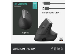 Logitech MX Vertical Zwart Retail Wireless