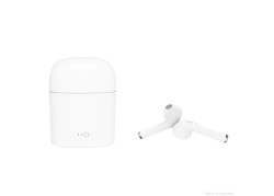 Draadloze in-ear oordopjes, earbud earpod ,met microfoon en oplader - wit