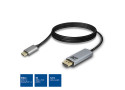 ACT USB-C naar DisplayPort male kabel 1,8m 4K @ 60Hz