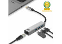 ACT AC7055 3-Poorts USB-C 3.2 (USB 3.0) Hub met Gigabit ethernet poort