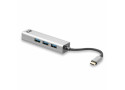 ACT AC7055 3-Poorts USB-C 3.2 (USB 3.0) Hub met Gigabit ethernet poort