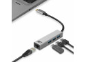 ACT AC7055 3-Poorts USB-C 3.2 (USB 3.0) Hub met Gigabit ethernet poort