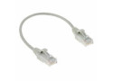 ACT Grijze 3 meter LSZH U/UTP CAT6 datacenter slimline patchkabel snagless met RJ45 connectoren