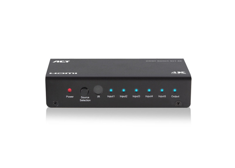 ACT AC7840 5 x 1 HDMI switch, 3D en 4K ondersteuning