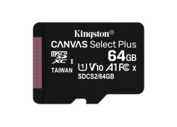 SDHC Card Micro 64GB Kingston UHS-I Canvas Select Plus