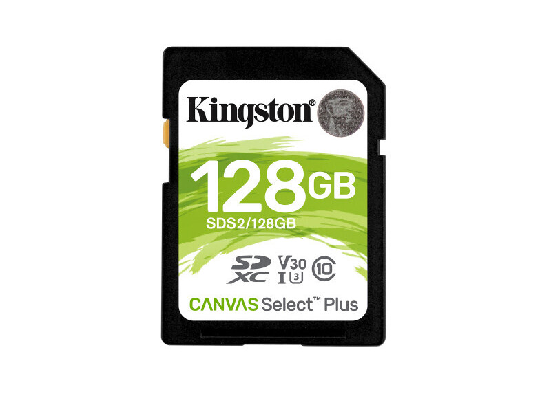 SDXC Card 128GB Kingston UHS-I Canvas Select Plus