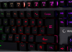 Rampage Gaming Toetsenbord KB-R78 - Rainbow achtergrond verlichting - Metalen behuizing - US Layout