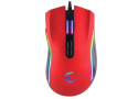 Rampage SMX- R44 macro RGB gaming muis - 6400 DPI - Rood