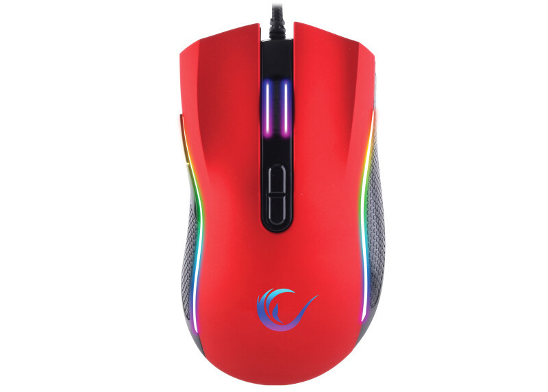 Rampage SMX- R44 macro RGB gaming muis - 6400 DPI - Rood