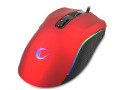 Rampage SMX- R44 macro RGB gaming muis - 6400 DPI - Rood