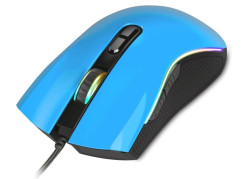 Rampage SMX- R44 macro RGB gaming muis - 6400 DPI - Blauw