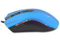 Rampage SMX- R44 macro RGB gaming muis - 6400 DPI - Blauw