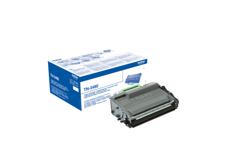 Brother TN-3480 Zwart 8.000 pagina`s (100% Comp.)