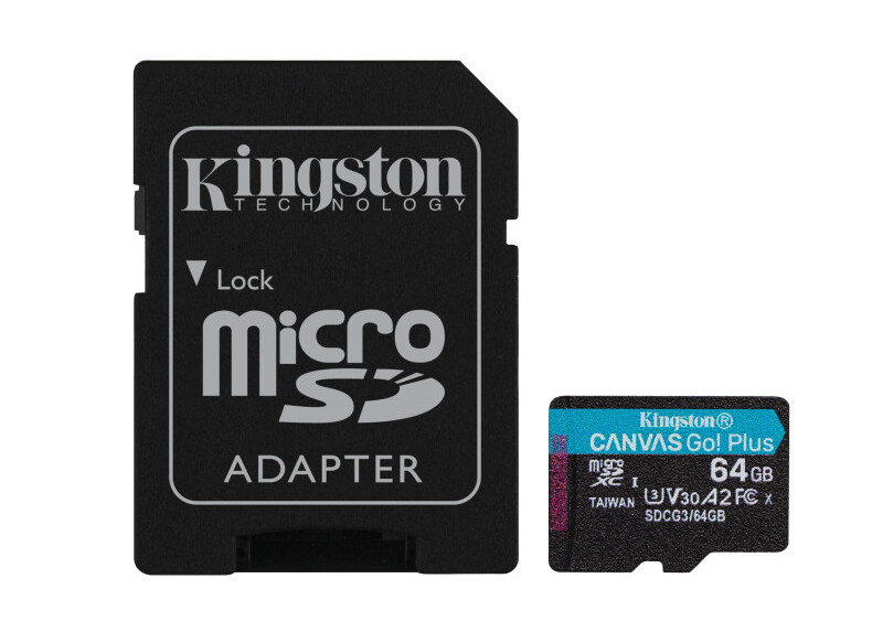 SDXC Card Micro 64GB Kingston UHS-I U3 Canvas Go! Plus