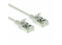 ACT Grijze 0,50 meter LSZH U/FTP CAT6A datacenter slimline patchkabel snagless met RJ45 connectoren