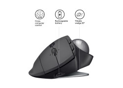 Logitech MX Ergo Trackball Zwart Retail Wireless