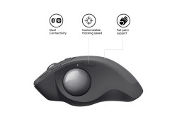 Logitech MX Ergo Trackball Zwart Retail Wireless