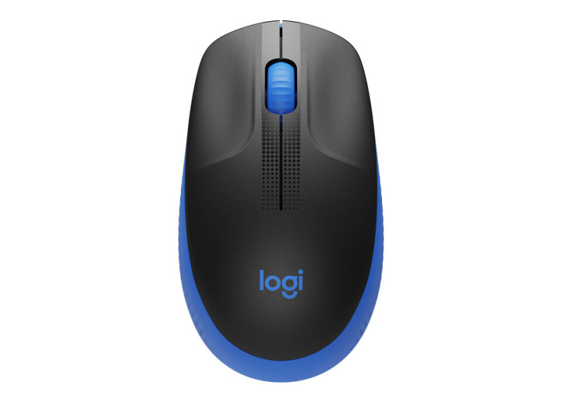 Logitech M190 Optical USB Zwart-Blauw Retail Wireless