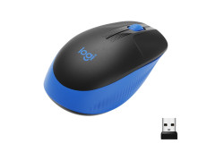 Logitech M190 Optical USB Zwart-Blauw Retail Wireless