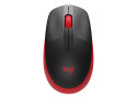 Logitech M190 Optical USB Zwart-Rood Retail Wireless