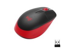 Logitech M190 Optical USB Zwart-Rood Retail Wireless