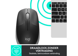 Logitech M190 Optical USB Zwart-Zilver Retail Wireless