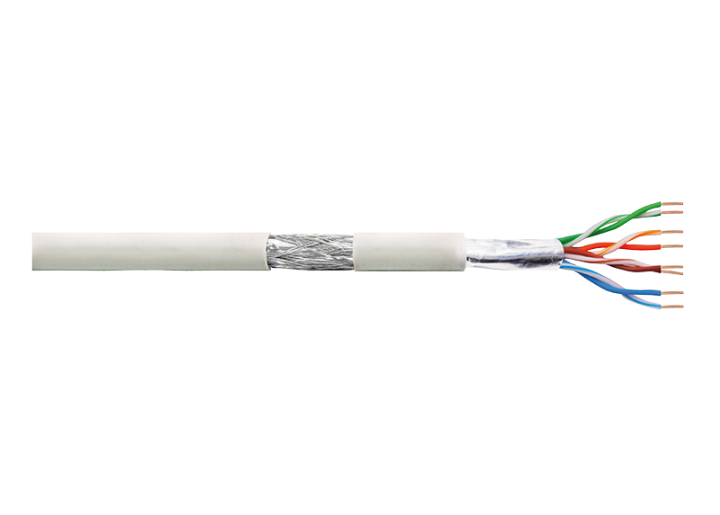 Cat6 Instal. 100m. S/FTP Grijs Logilink AWG23 CCA