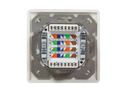 Opbouwdoos 2xRJ45 Cat6 LogiLink Signal wit