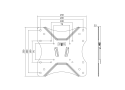 Wall mount LogiLink Fix 23"-42" <25kg