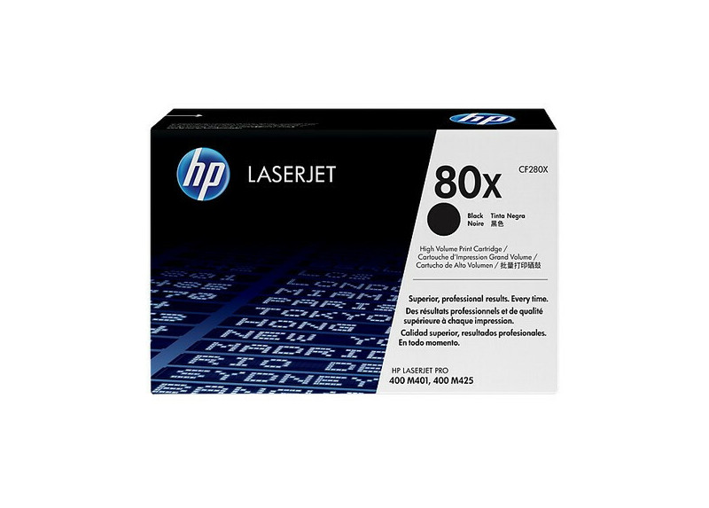 HP No. 80X Zwart 6.900 pagina`s (Origineel)