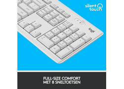 DT Logitech MK295 Silent Wit draadloos Retail