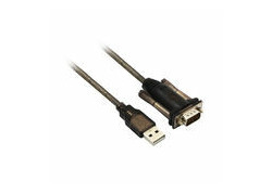 ACT AC6000 seriële kabel Zwart 1,5 m USB Type-A DB-9